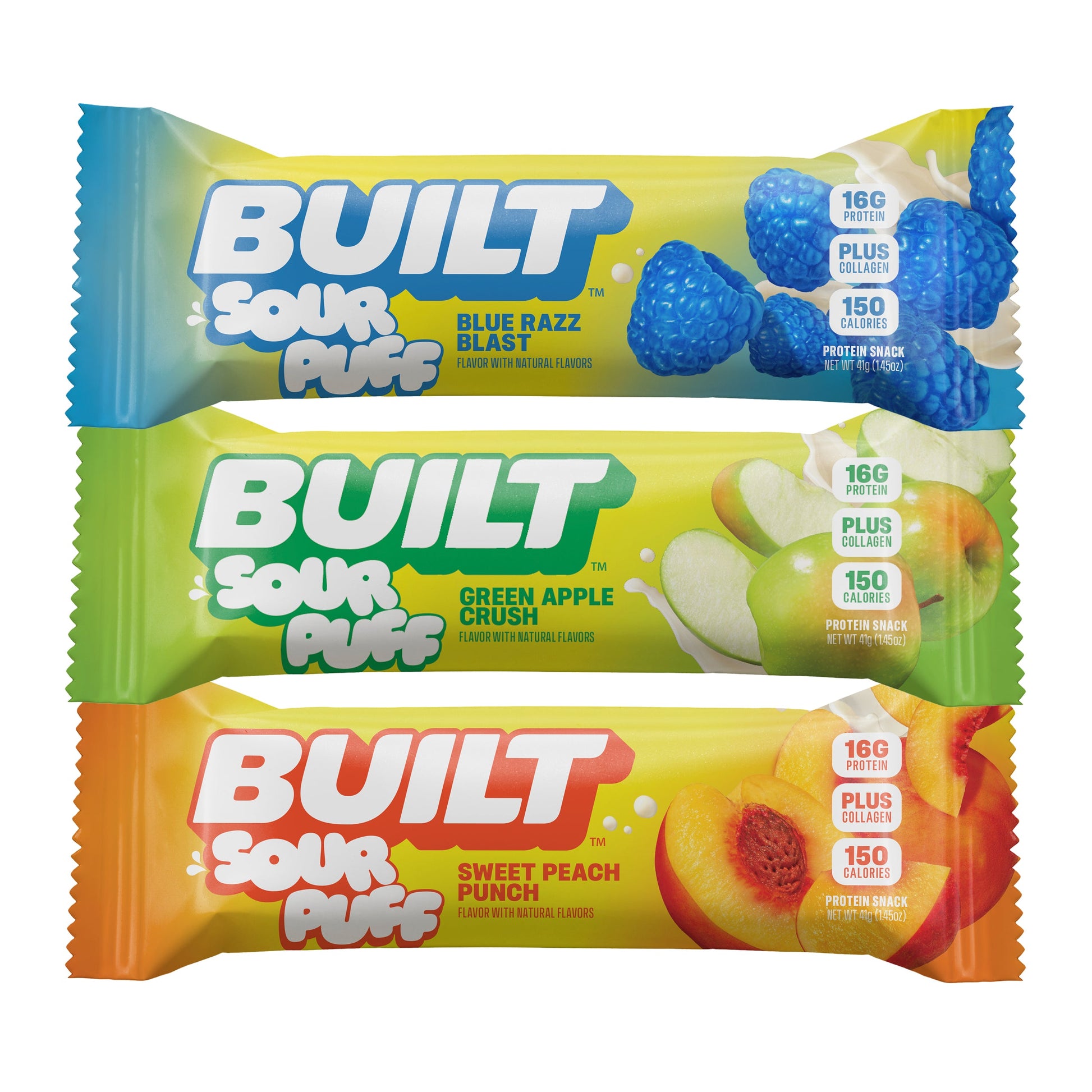built sour puff mixed flavor fitness snack variety pack