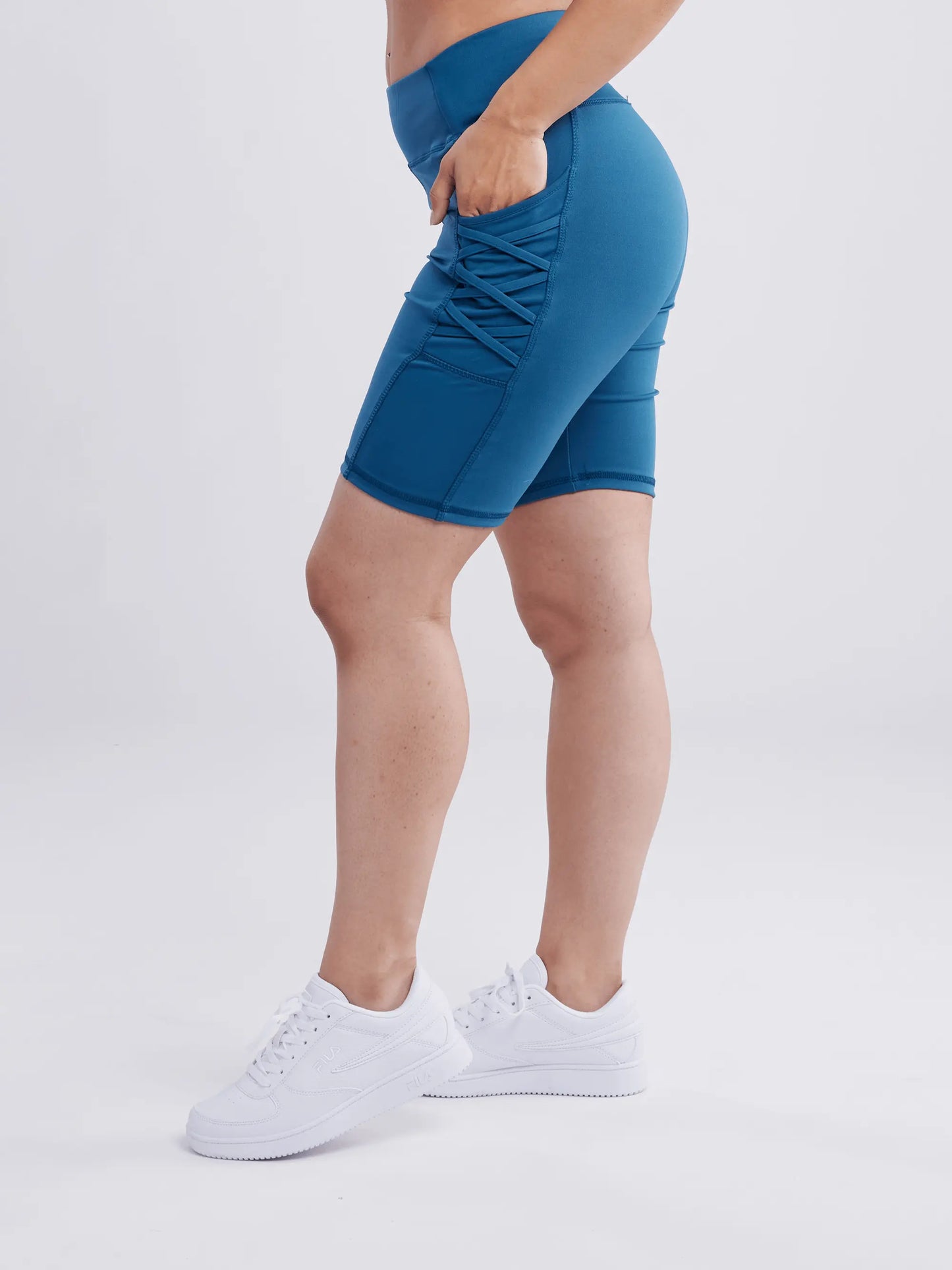 women fitness shorts with tummy control and stretch fit