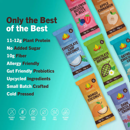 High Protein Bars Variety Pack Amrita Health Foods