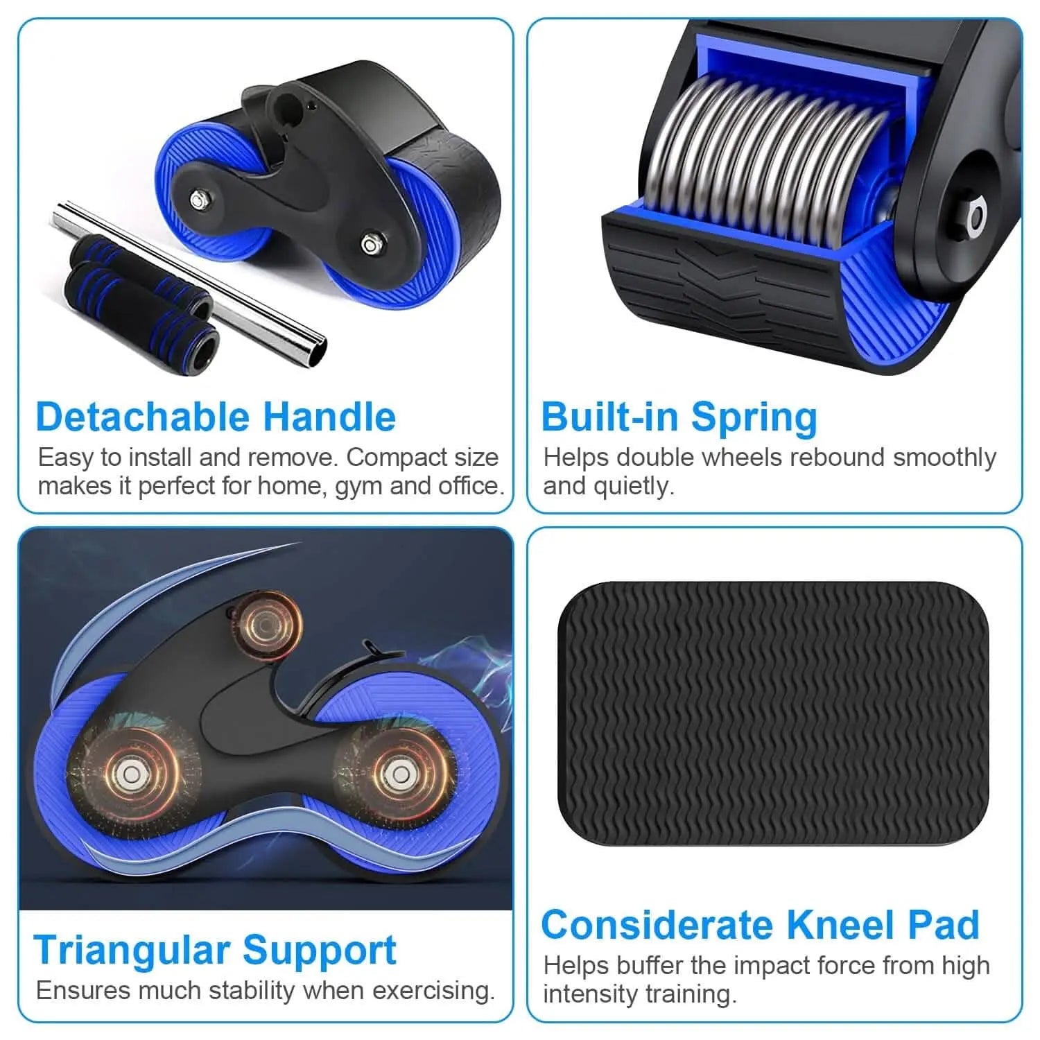 Automatic Rebound Anti-Slip AB Roller Wheel DailySale
