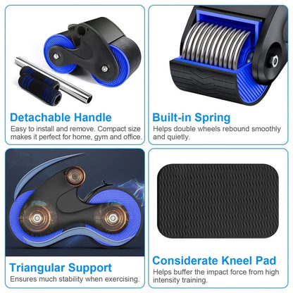Automatic Rebound Anti-Slip AB Roller Wheel DailySale
