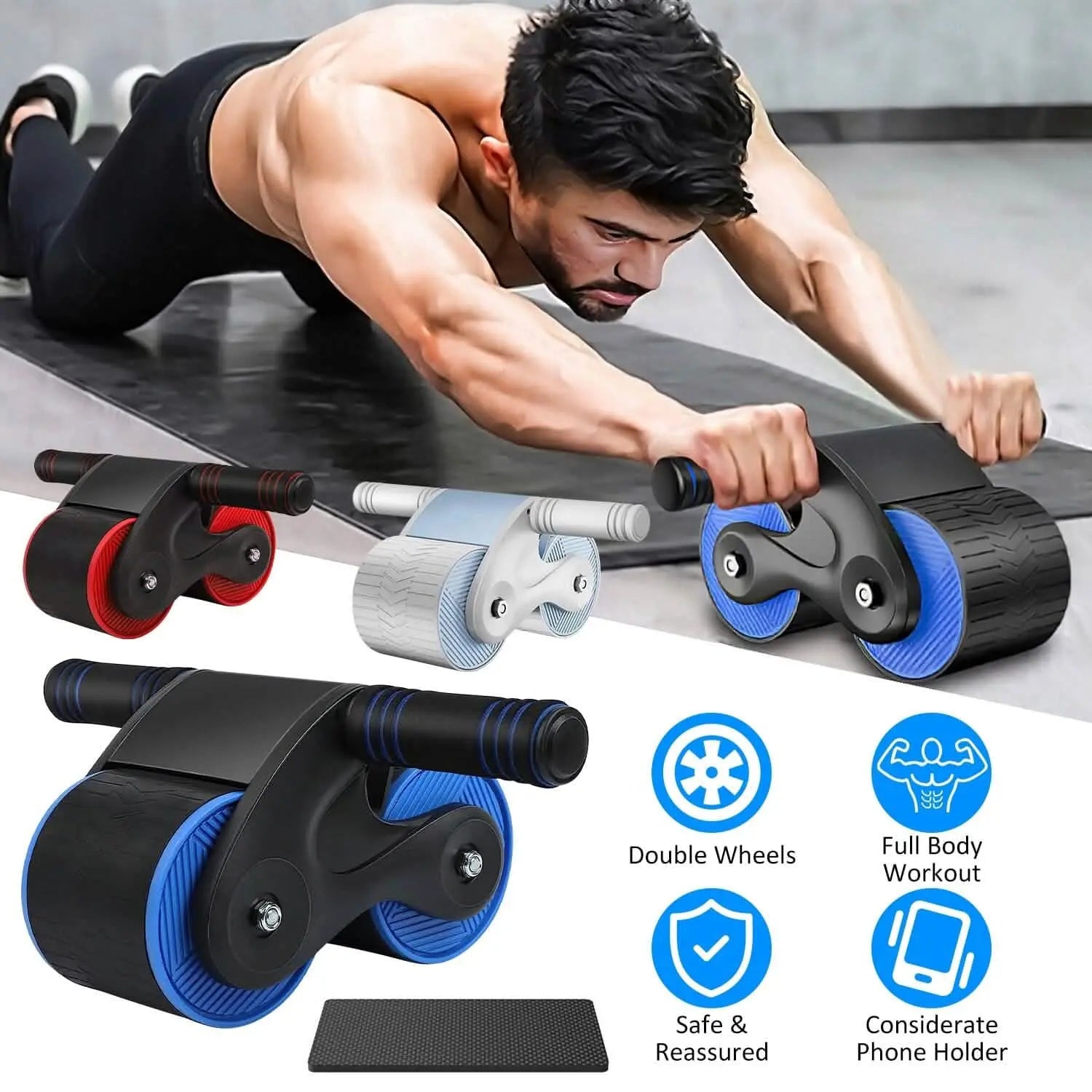Automatic Rebound Anti-Slip AB Roller Wheel DailySale