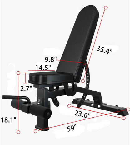 foldable fitness bench for full body workout exercises
