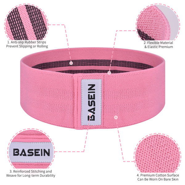 non slip exercise bands for full body resistance training
