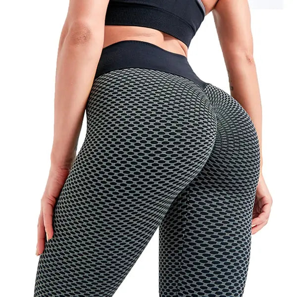 Women Butt Lifting Workout Sports High Waist Yoga Pants Teal Simba