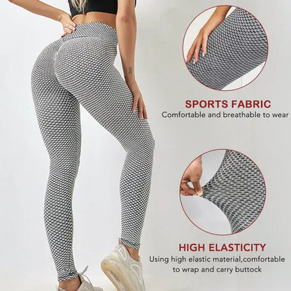 Women Butt Lifting Workout Sports High Waist Yoga Pants Teal Simba