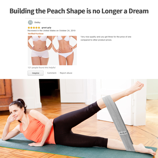 multi level resistance bands set for glute activation