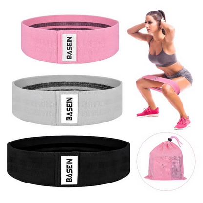 3 pack resistance bands set for glutes and legs workout
