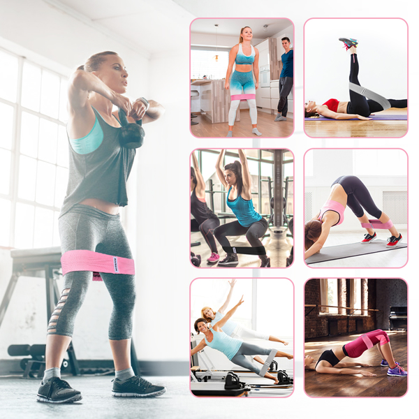 fabric resistance bands for home fitness training exercises
