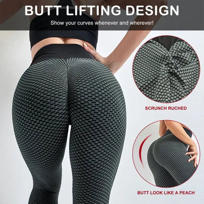 Women Butt Lifting Workout Sports High Waist Yoga Pants Teal Simba