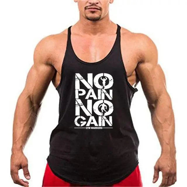 Fashion Bodybuilding Cotton Gym Sleeveless Shirt