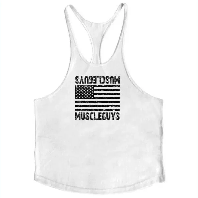Fashion Bodybuilding Cotton Gym Sleeveless Shirt