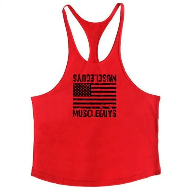 Fashion Bodybuilding Cotton Gym Sleeveless Shirt