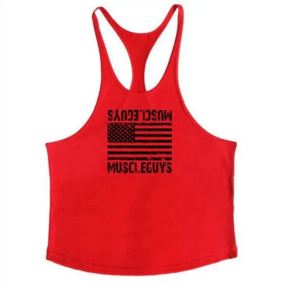 Fashion Bodybuilding Cotton Gym Sleeveless Shirt