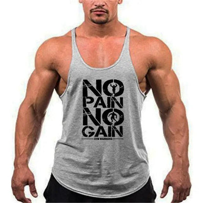 Fashion Bodybuilding Cotton Gym Sleeveless Shirt