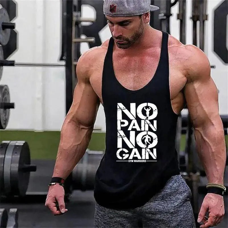 men sleeveless gym shirt breathable workout tank top