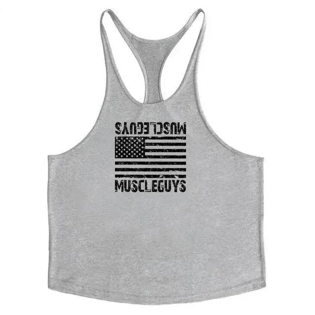 Fashion Bodybuilding Cotton Gym Sleeveless Shirt