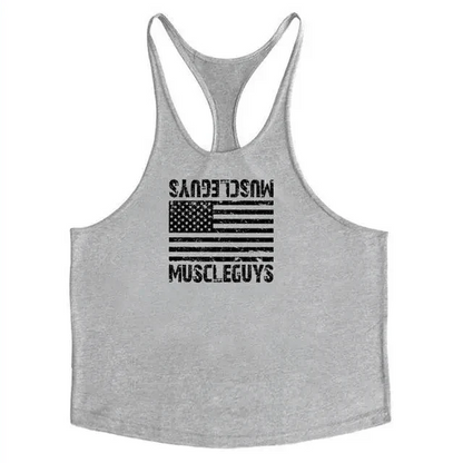 Fashion Bodybuilding Cotton Gym Sleeveless Shirt