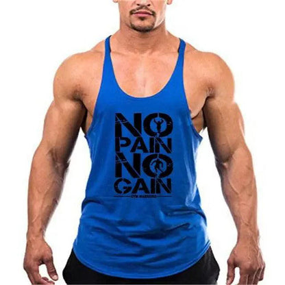 Fashion Bodybuilding Cotton Gym Sleeveless Shirt