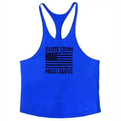 Fashion Bodybuilding Cotton Gym Sleeveless Shirt