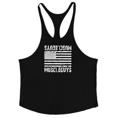 Fashion Bodybuilding Cotton Gym Sleeveless Shirt