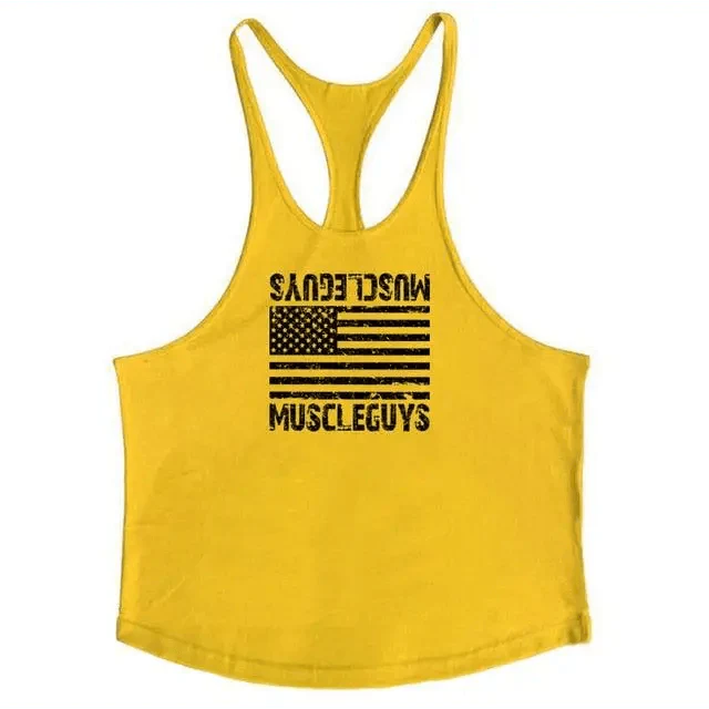 Fashion Bodybuilding Cotton Gym Sleeveless Shirt
