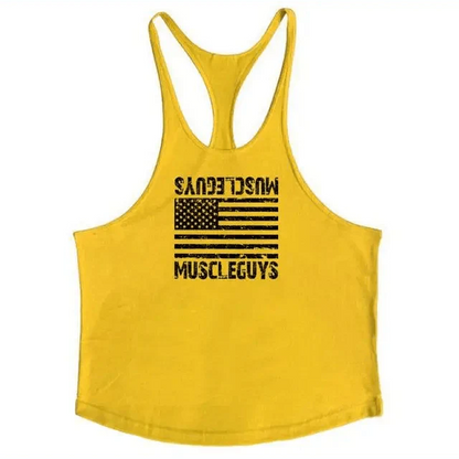 Fashion Bodybuilding Cotton Gym Sleeveless Shirt