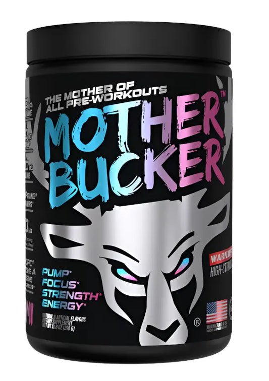 Bucked Up MOTHER BUCKER High-Stimulant Pre-Workout Formula - 20 Servings Comito Wellness