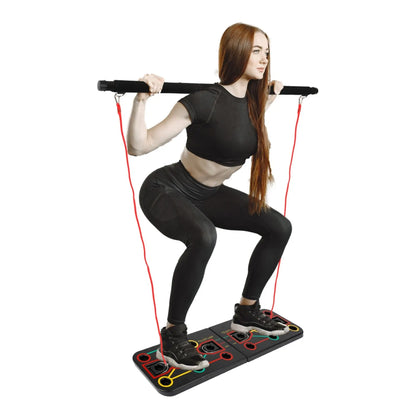 9 in 1 Push Up Rack Board System Fitness Workout Train Gym Exercise Copper Hecuba