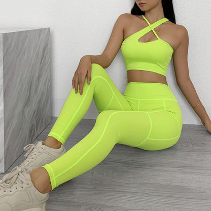 Sportwear Women Yoga Sets Fitness Wear 2peice Suits