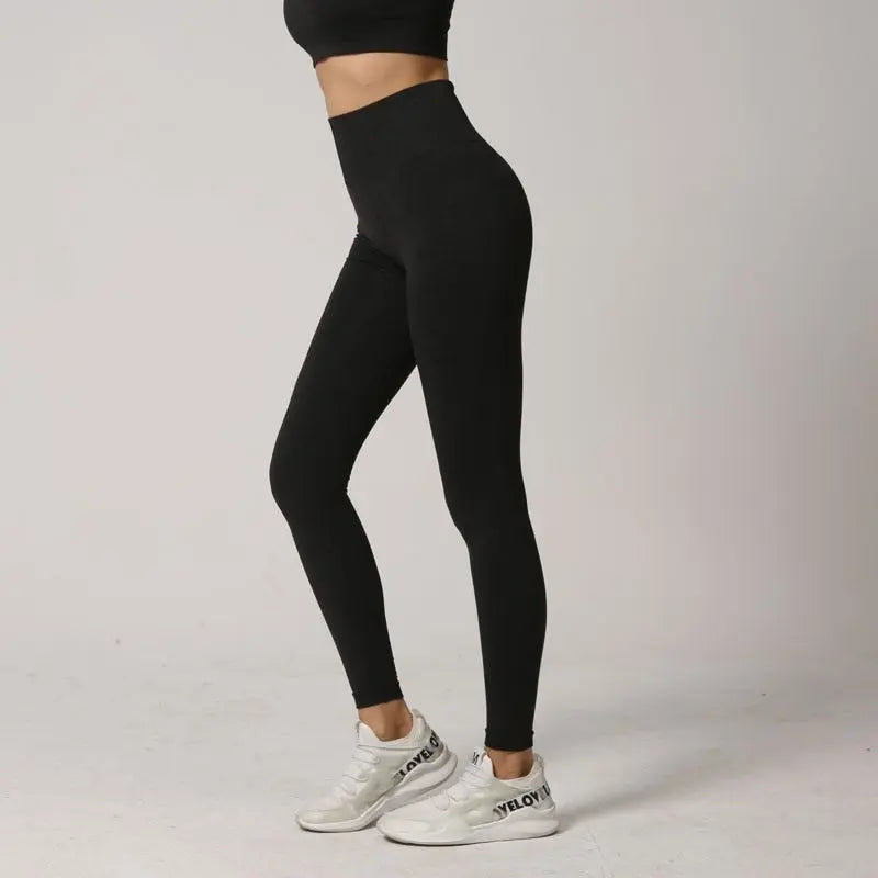 Fitness Running Yoga Pants High Waist Yellow Angel