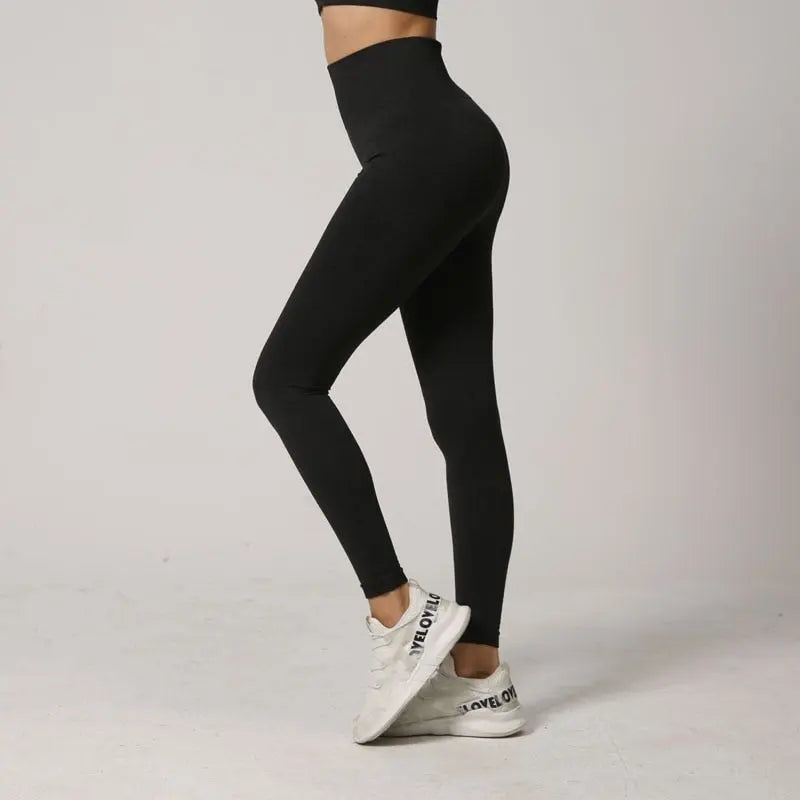 Fitness Running Yoga Pants High Waist Yellow Angel