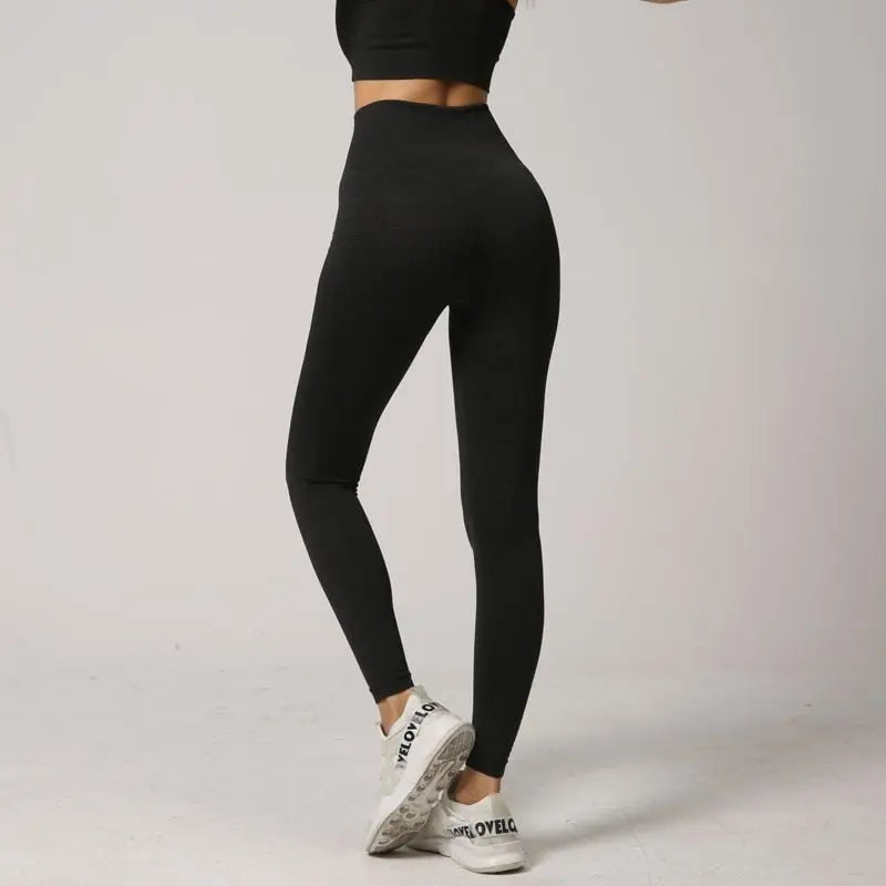 Fitness Running Yoga Pants High Waist Yellow Angel