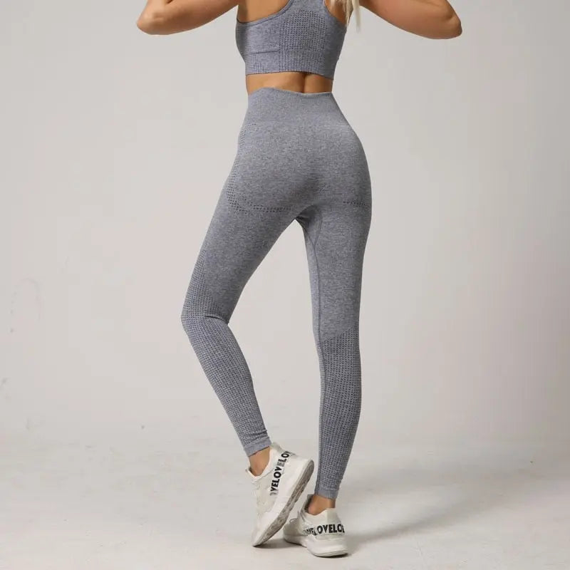 Fitness Running Yoga Pants High Waist Yellow Angel
