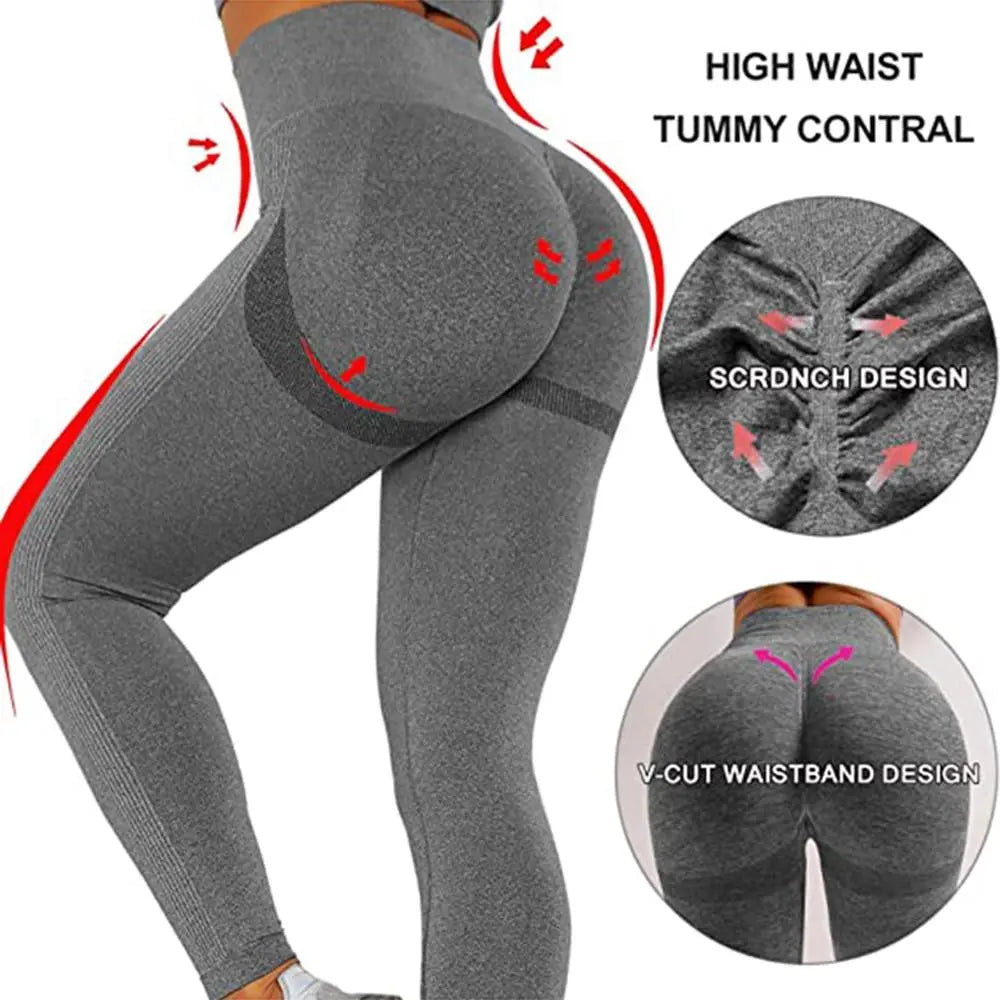 Seamless Yoga Pants Yellow Angel