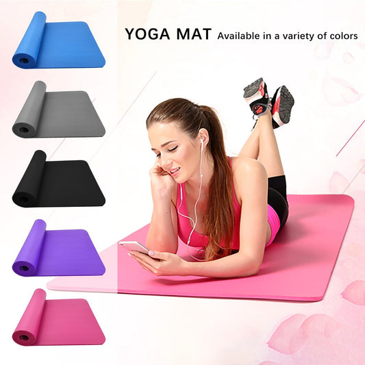 large size non slip yoga mat for home workouts
