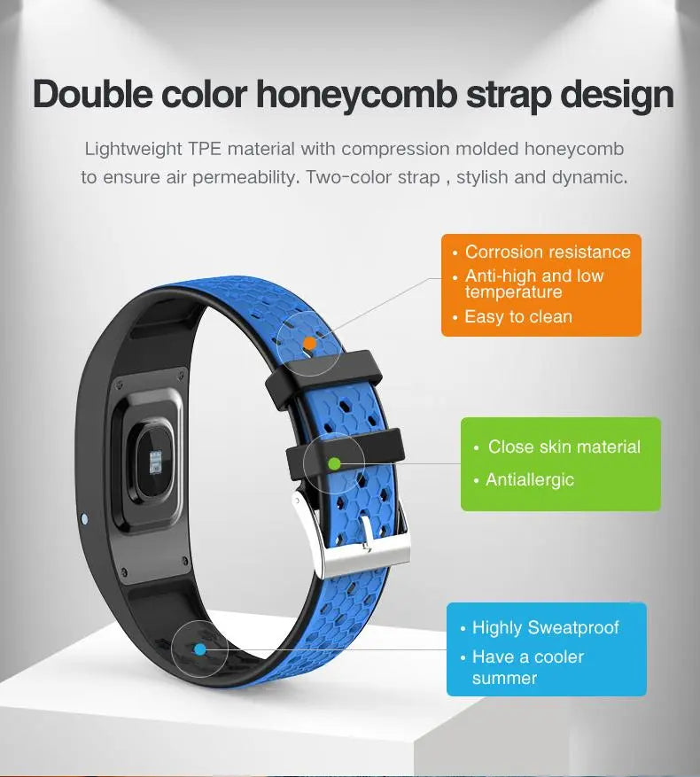 waterproof fitness tracker watch with heart rate monitor
