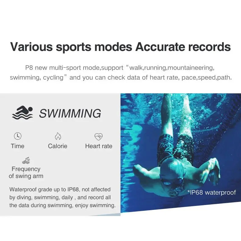 health monitoring smartwatch with sleep and calorie tracking
