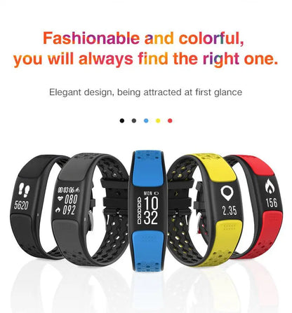 sports fitness tracker with step counter and oled display

