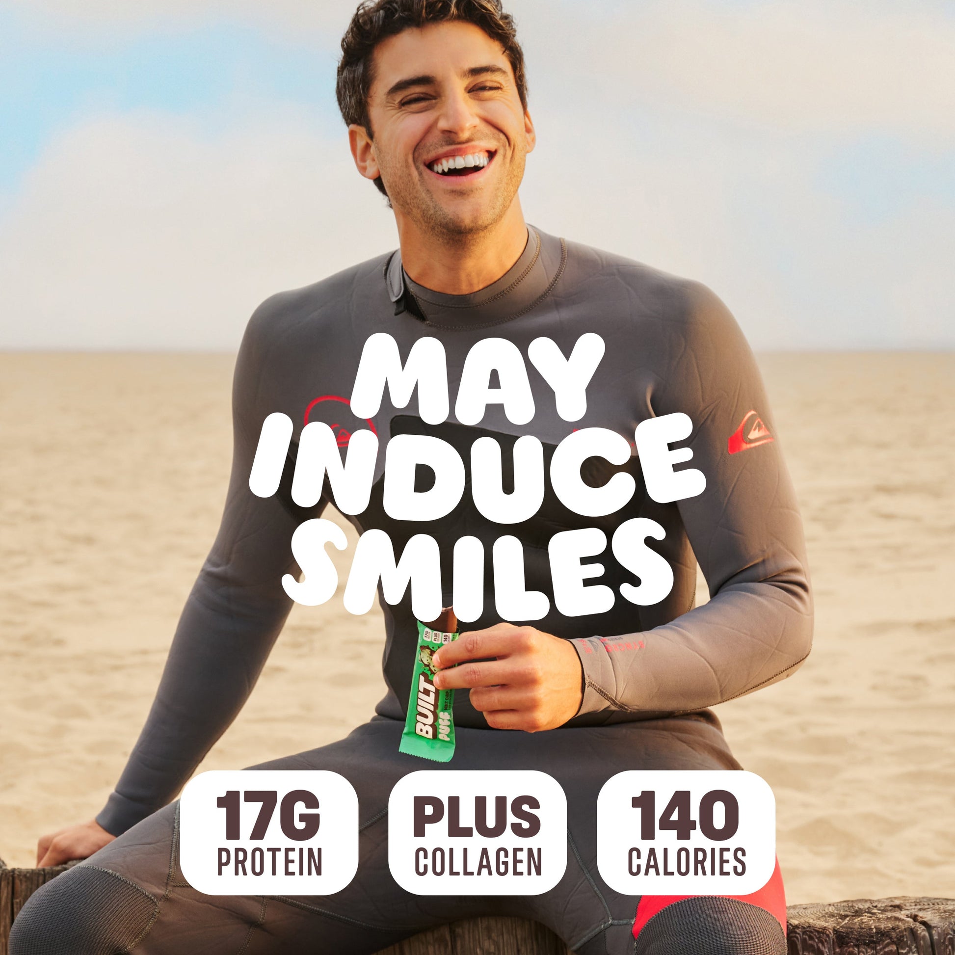 refreshing mint flavored protein puff chocolate treat