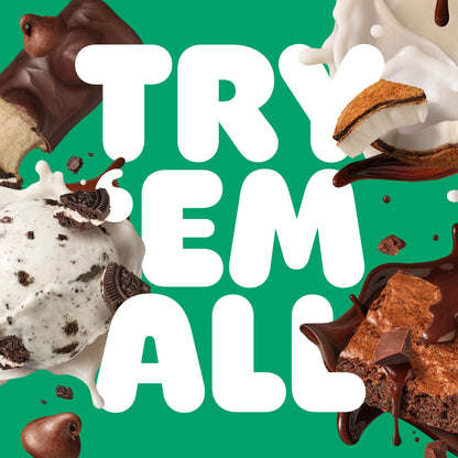 high protein chocolate mint flavored puff dessert bar
