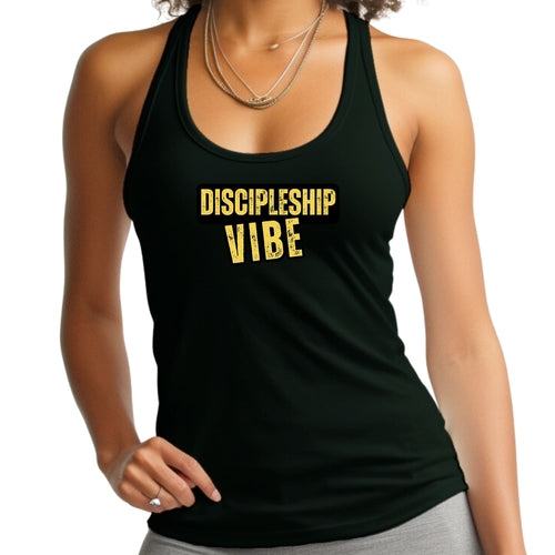 Womens Fitness Tank Top Graphic T-shirt - Discipleship Vibe