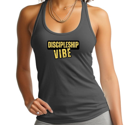 Womens Fitness Tank Top Graphic T-shirt - Discipleship Vibe
