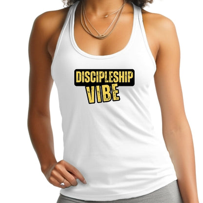 Womens Fitness Tank Top Graphic T-shirt - Discipleship Vibe