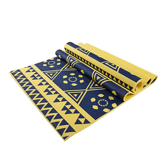 printed pvc yoga mat 5mm non slip exercise mat
