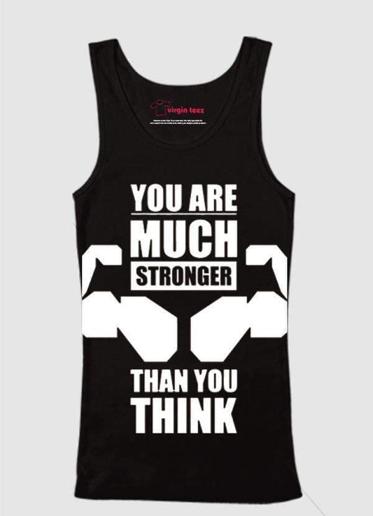 you are much stronger motivational fitness tank top